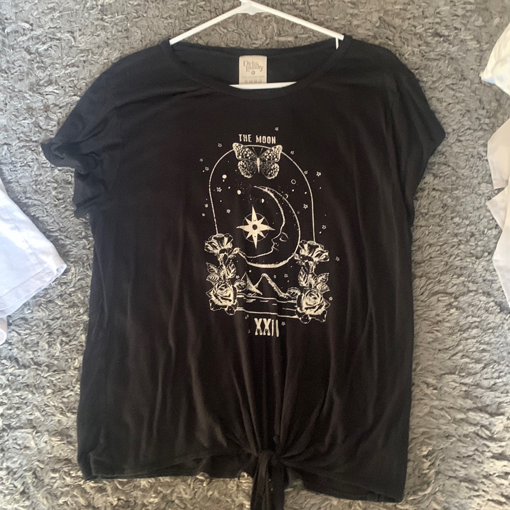 Black sheer tee shirt